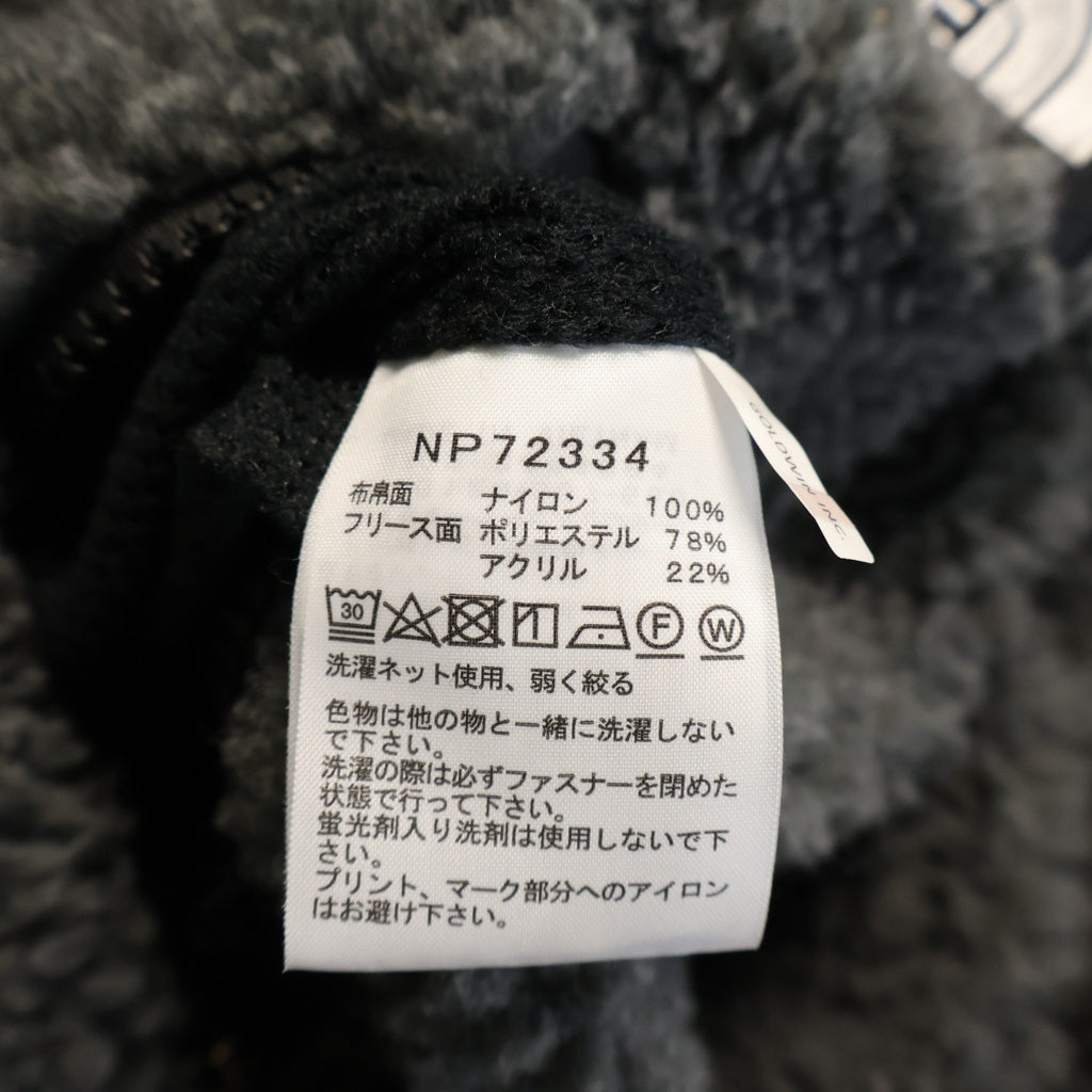 THE NORTH FACE(ザノースフェイス) REVERSIBLE EXTREME PILE CARDIGAN リバーシブル エクストリーム パイル カーディガン ブラック/グレー NP72334