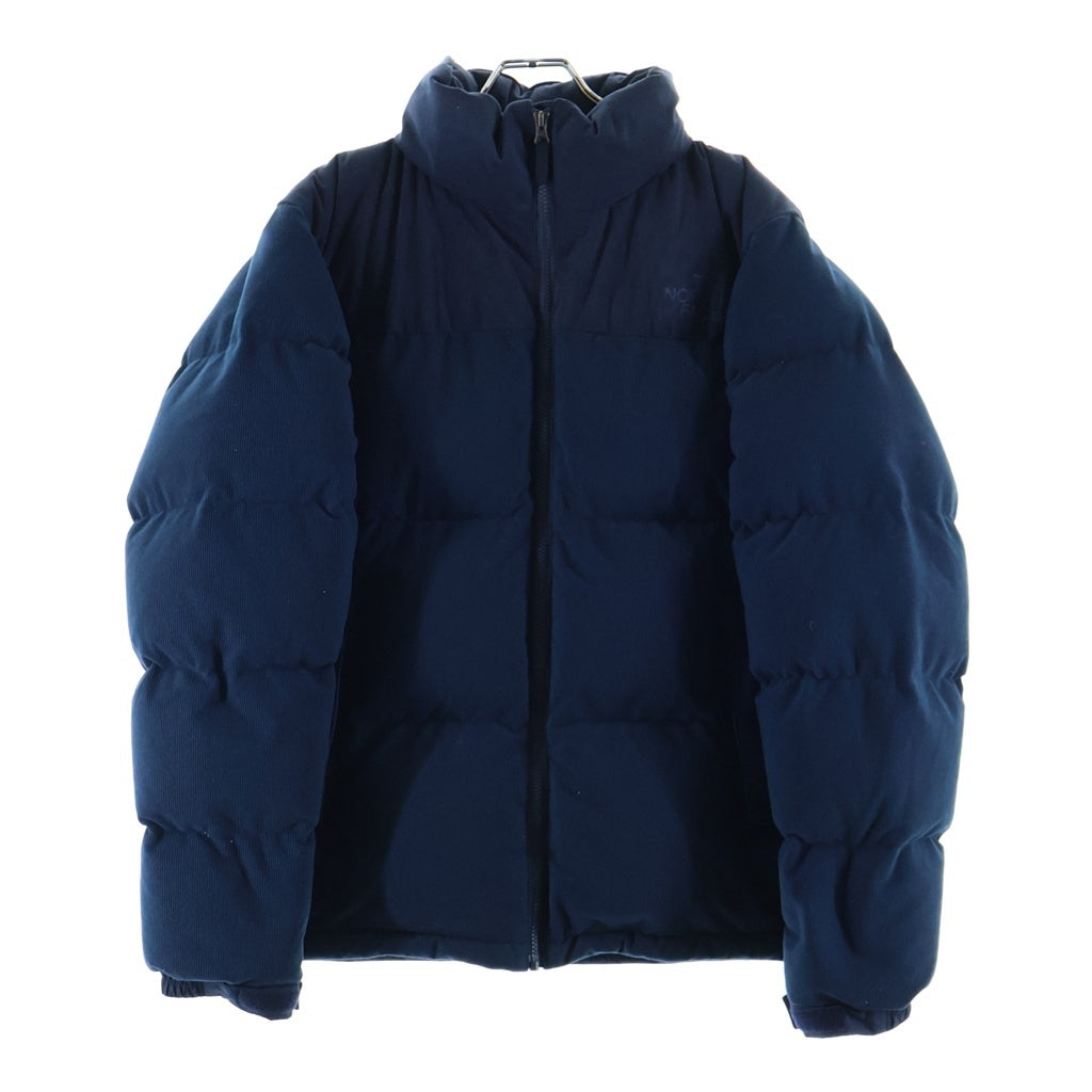 THE NORTH FACE(ザノースフェイス) CORDUROY NUPTSE JACKET コーデュロイ ヌプシ ジップアップダウンジャケット ブルー ND92231R