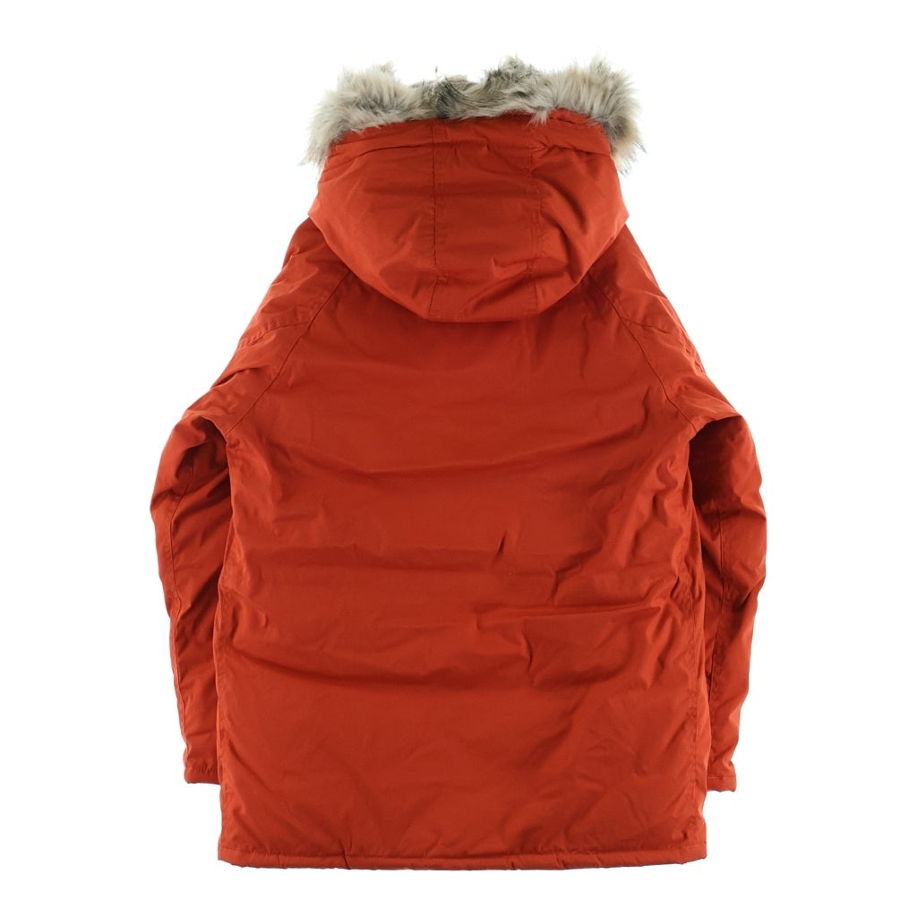 THE NORTH FACE PURPLE LABEL(ノースフェイスパープルレーベル) 65/35 LONG SEROW ロングセロー ファー付 ジップアップフーデッドダウンジャケット オレンジ ND2870N