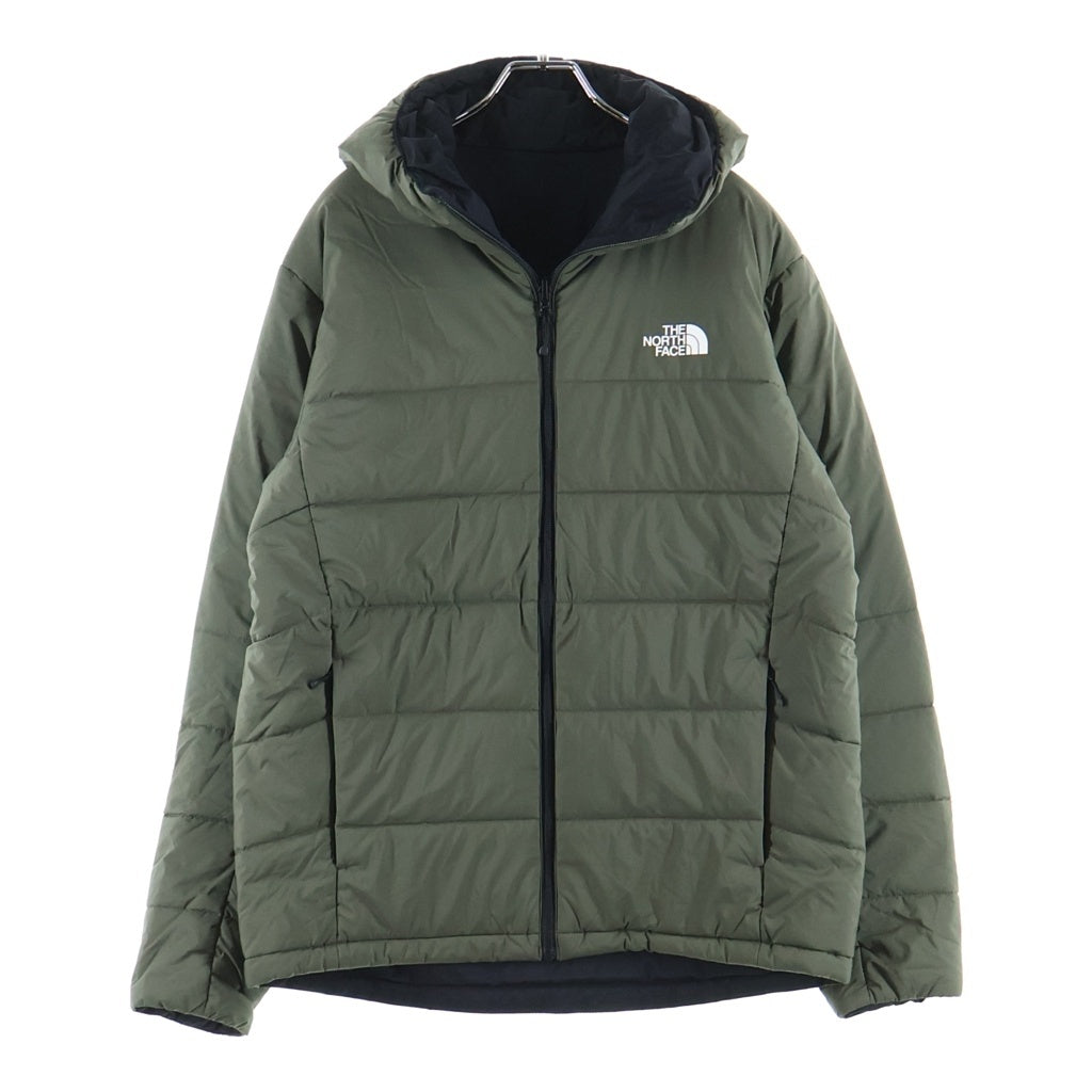 THE NORTH FACE(ザノースフェイス) REVERSIBLE ANYTIME INSULATED HOODIE リバーシブル エニタイムインサレーテッドフーディー ジップアップフーデッド中綿ジャケット カーキ NY82080