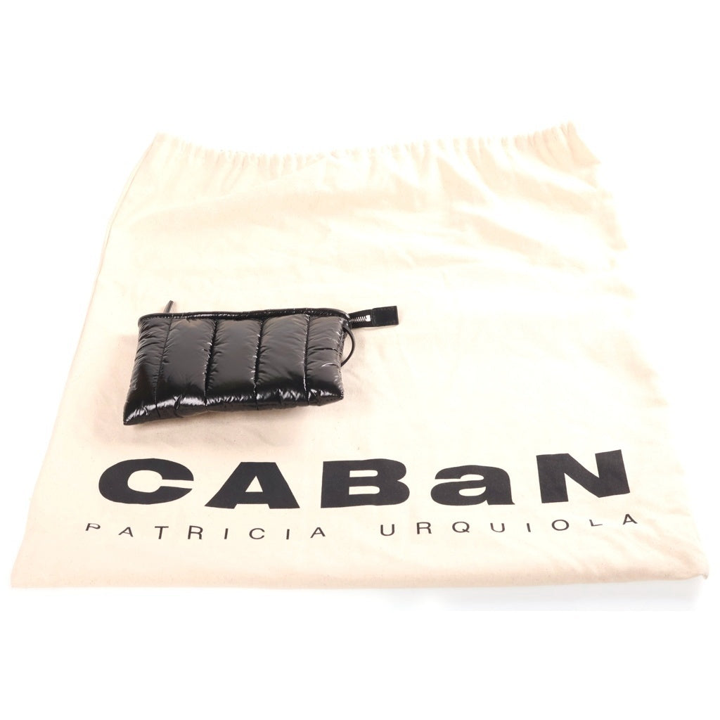 CABaN(キャバン) ×Patricia Urquiola ブランドロゴ ナイロン キルティング トートバッグ ショルダーバッグ ブラック 49-03-31-03001