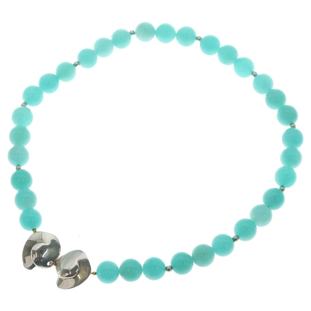 Preek(プリーク) AMAZONITE NECKLACE アマゾナイト ラウンドストーン シルバー金具 ネックレス ブルー 1882-6-990943 レディース