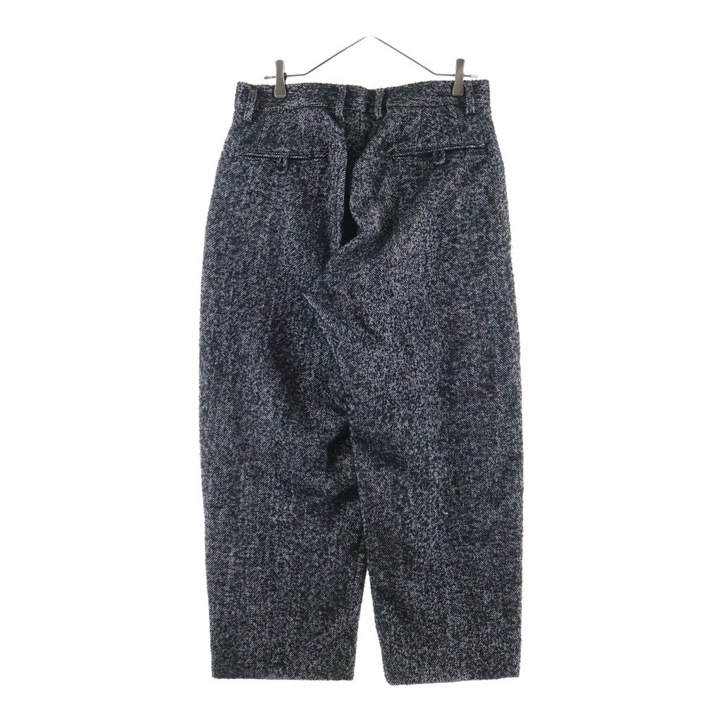 anachronorm(アナクローム) HERRINGBONE TUCK WIDE TOROUSERS ヘリンボーンツイル タックワイドトラウザーズ パンツ ブラック
