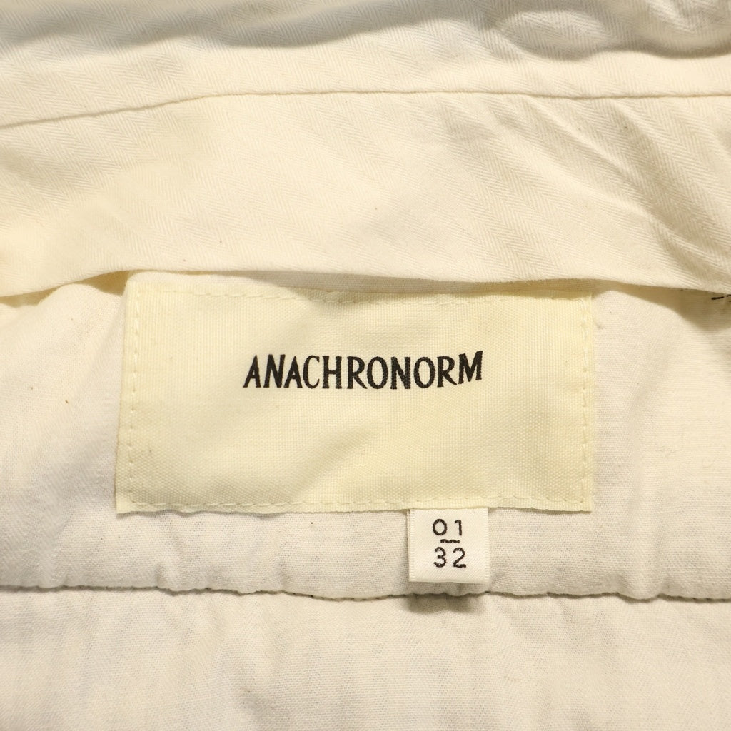 anachronorm(アナクローム) HERRINGBONE TUCK WIDE TOROUSERS ヘリンボーンツイル タックワイドトラウザーズ パンツ ブラック