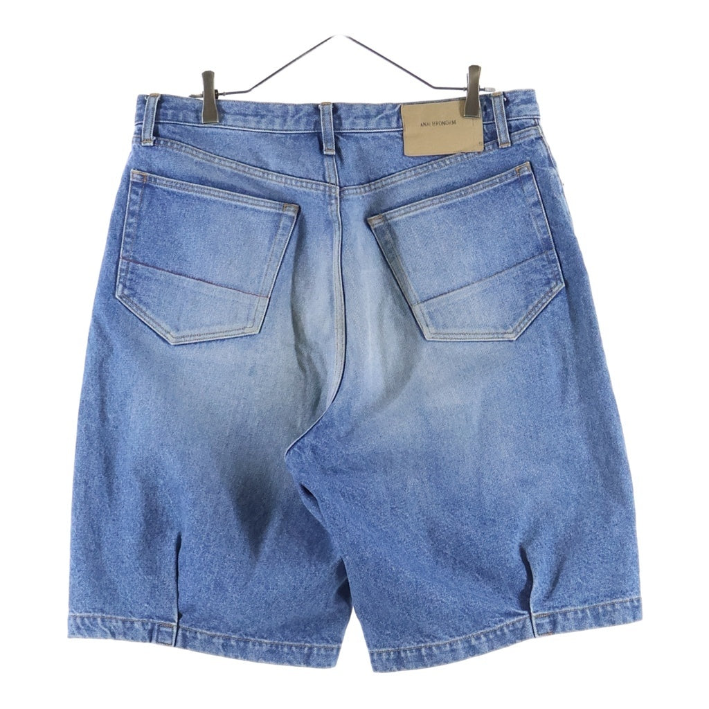 anachronorm(アナクローム) 80's 5POCKET DENIM HEM TUCK SHORTS 5ポケット ヘムタック デニムショーツ ハーフパンツ インディゴ AN293