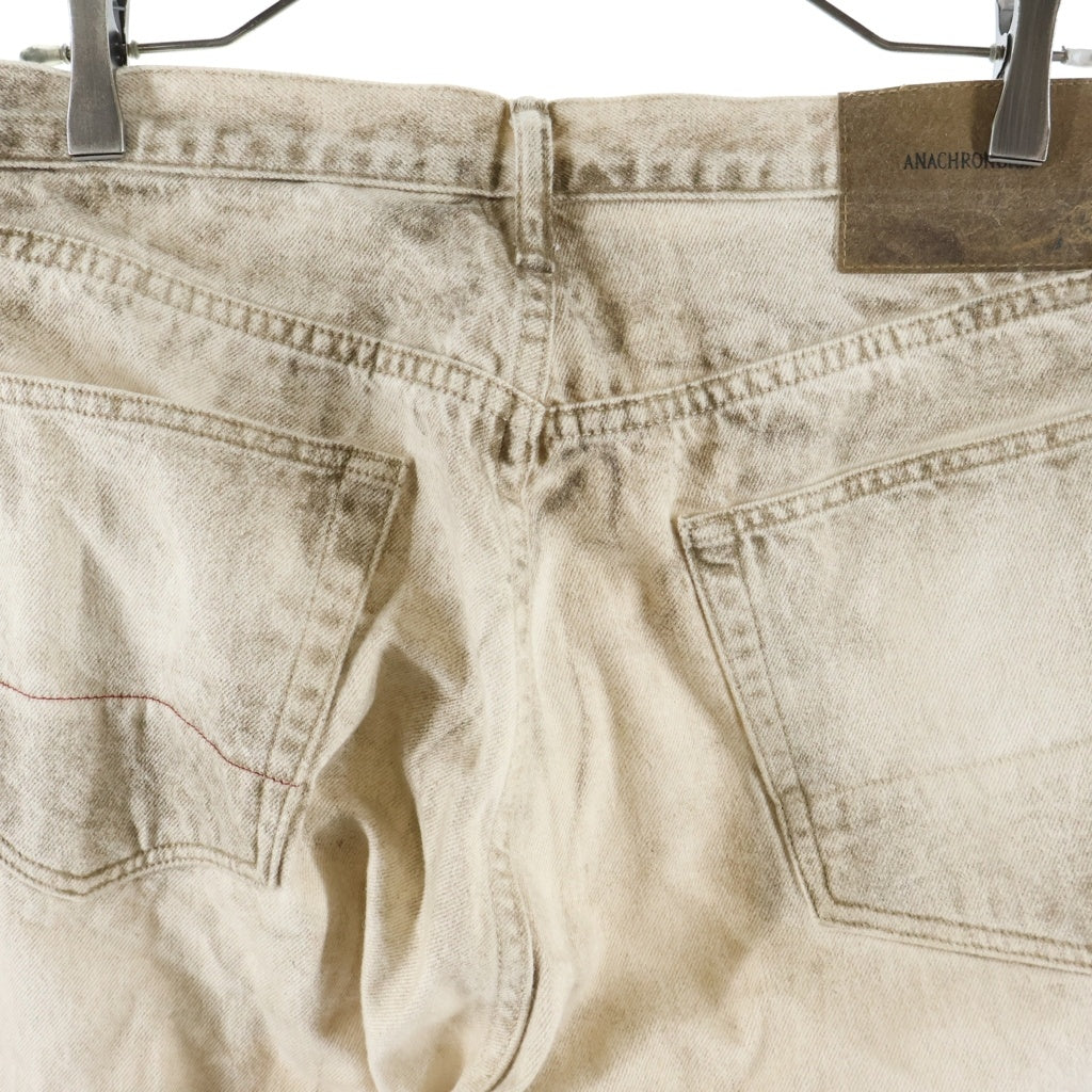 anachronorm(アナクローム) DIRT PAINT 80's WIDE 5P PANTS KINARI ダートペイント ワイドパンツ アイボリー AN246-W
