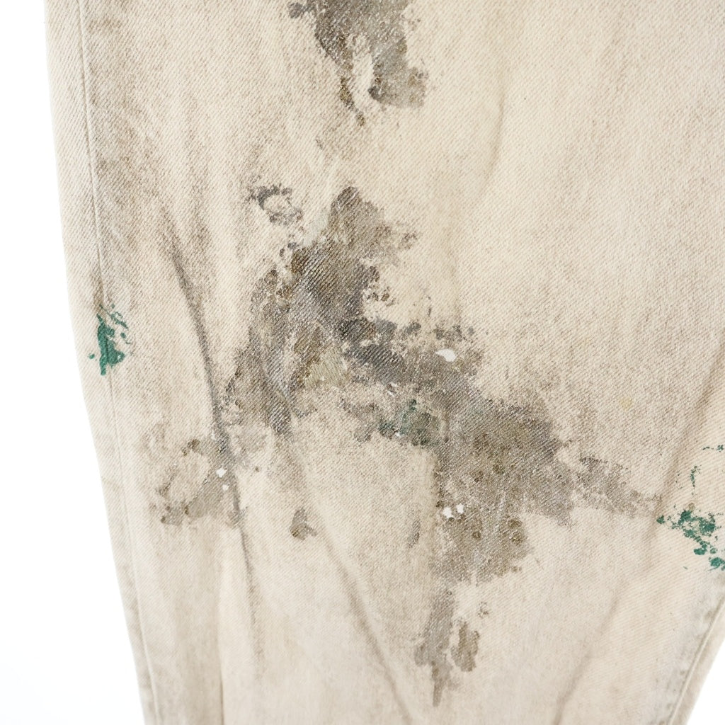 anachronorm(アナクローム) DIRT PAINT 80's WIDE 5P PANTS KINARI ダートペイント ワイドパンツ アイボリー AN246-W