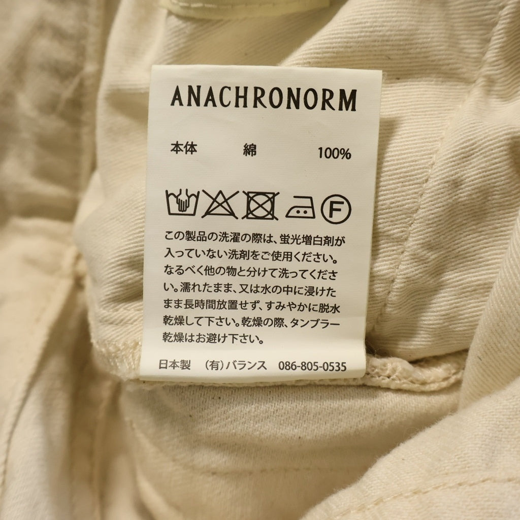 anachronorm(アナクローム) DIRT PAINT 80's WIDE 5P PANTS KINARI ダートペイント ワイドパンツ アイボリー AN246-W
