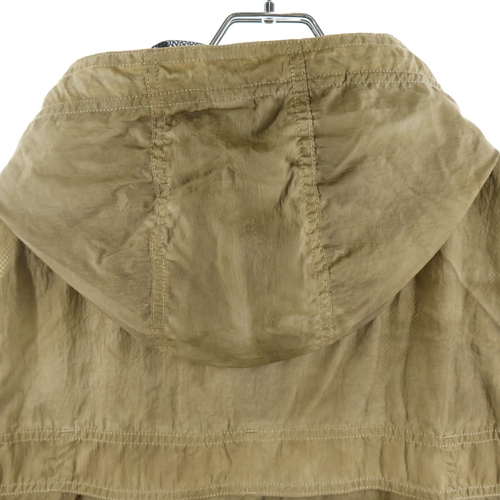 anachronorm(アナクローム) UTILITY NYLON VEST ユーティリティー フーデッドナイロンベスト ジャケット ブラウン AN343