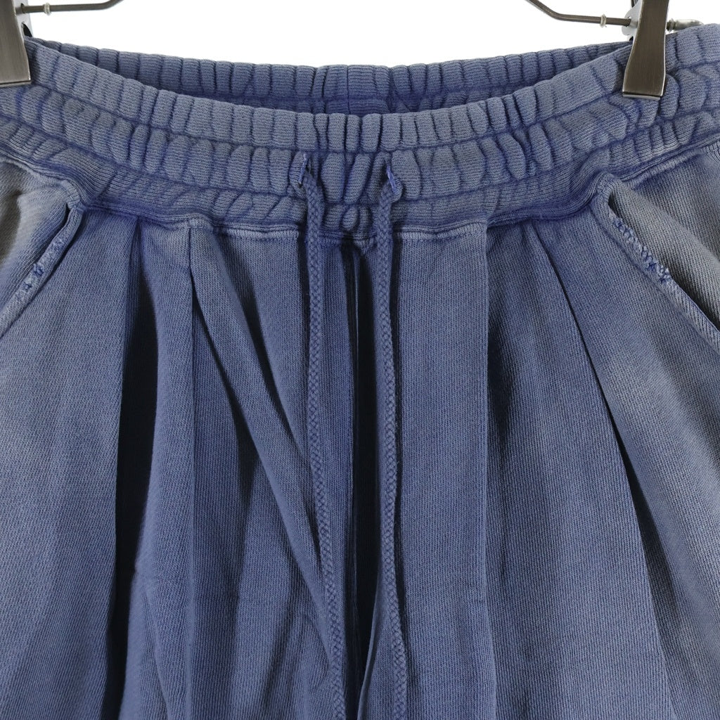 anachronorm(アナクローム) FADED TUCK WIDE SWEAT PANTS フェード タックワイドスウェットパンツ ネイビー AN407-D