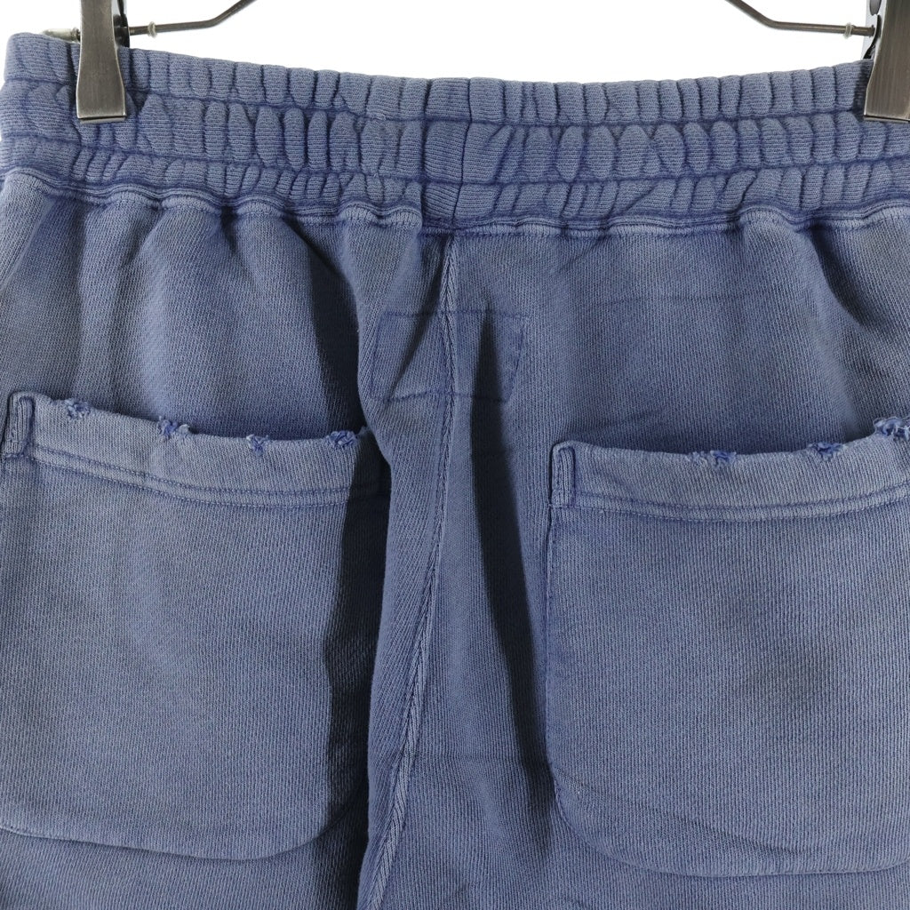 anachronorm(アナクローム) FADED TUCK WIDE SWEAT PANTS フェード タックワイドスウェットパンツ ネイビー AN407-D