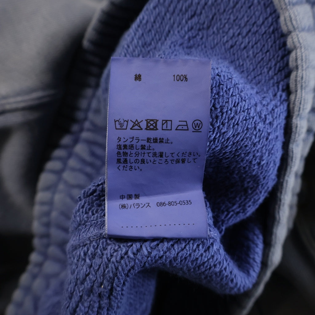 anachronorm(アナクローム) FADED TUCK WIDE SWEAT PANTS フェード タックワイドスウェットパンツ ネイビー AN407-D