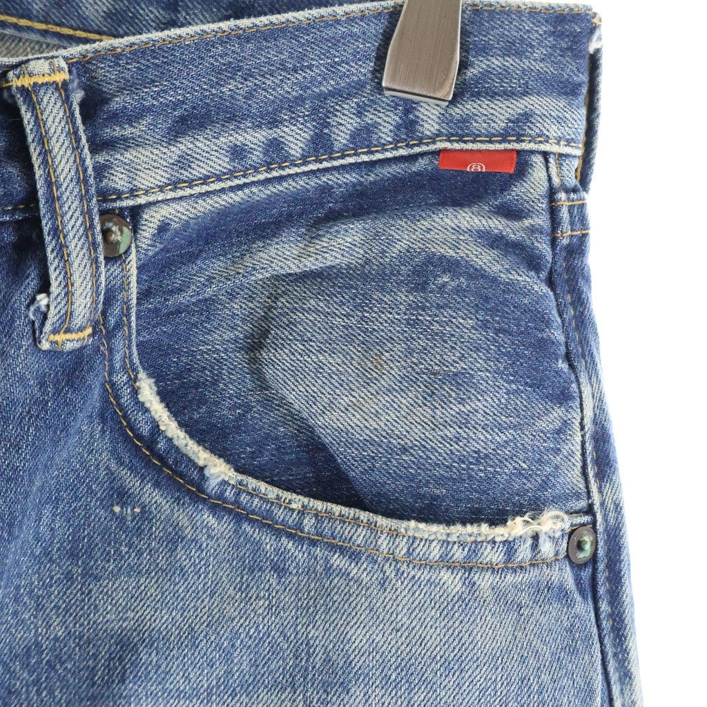 anachronorm(アナクローム) TYPE-α BASIC TAPERED JEANS タイプアルファ ユーズド加工 ベーシックテーパードジーンズ デニムパンツ インディゴ