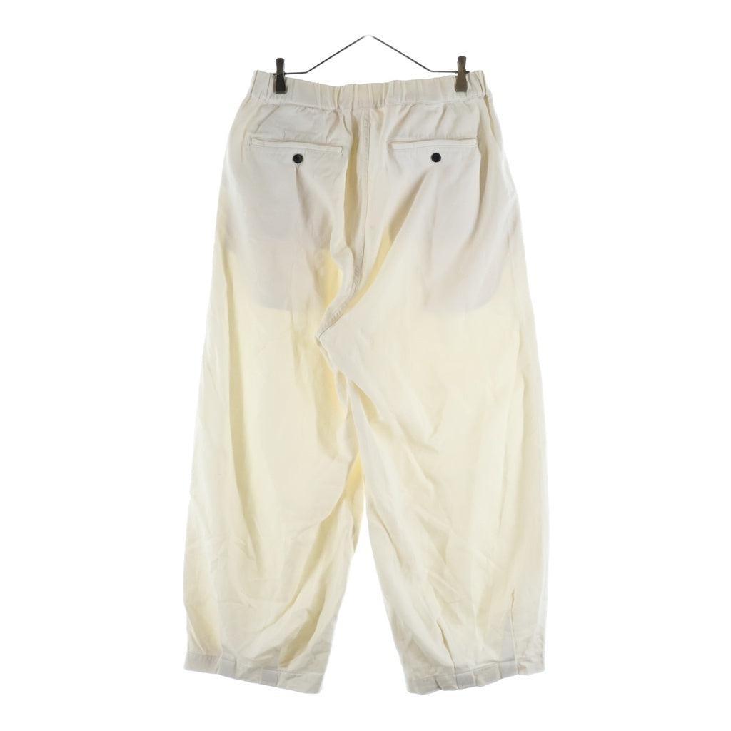anachronorm(アナクローム) HEM TUCK EASY PANTS ヘムタック ドローストリング イージーパンツ アイボリー AN236