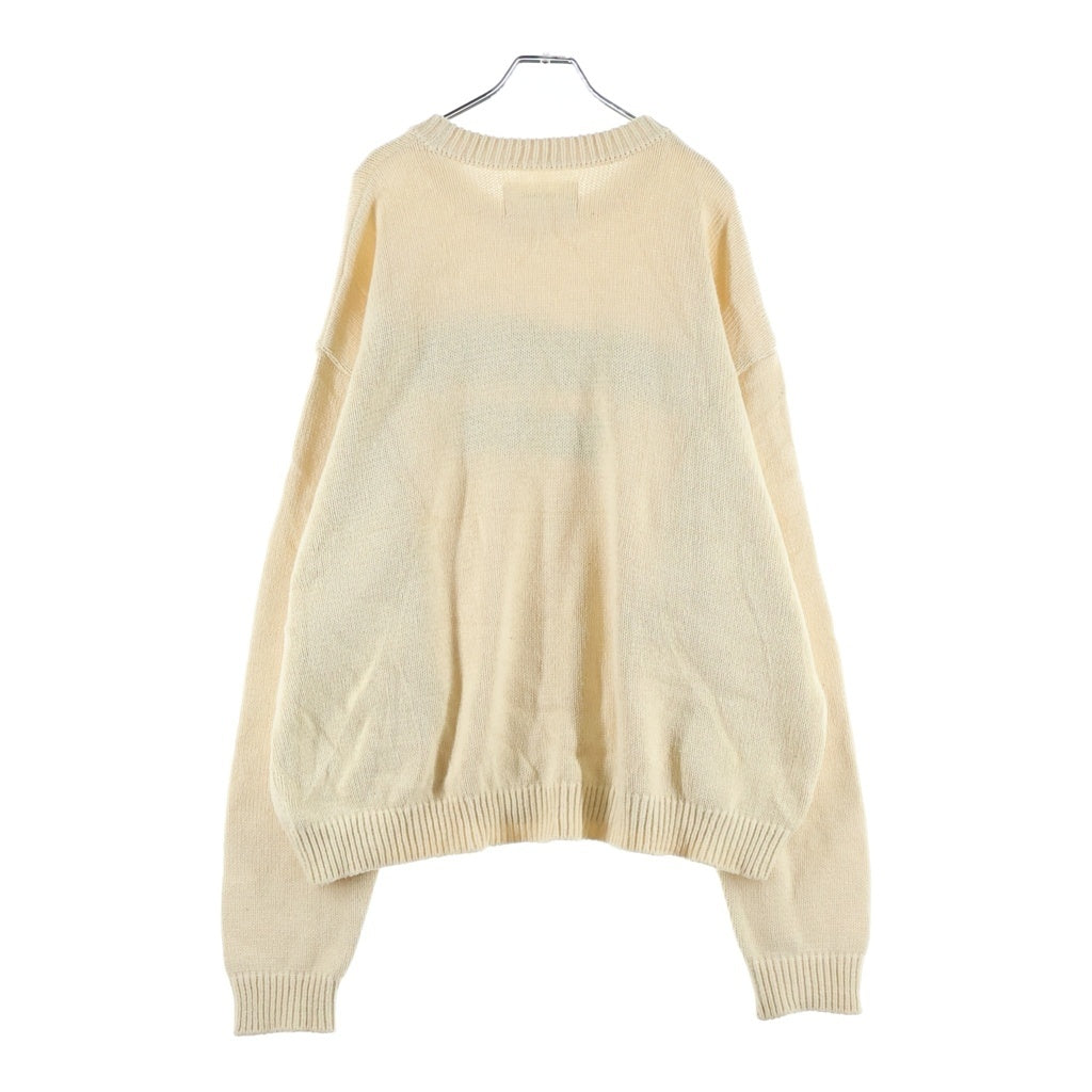 anachronorm(アナクローム) SEATTLE JACQUARD KNIT シアトル ジャガードクルーネックニットスウェット セーター アイボリー AN249