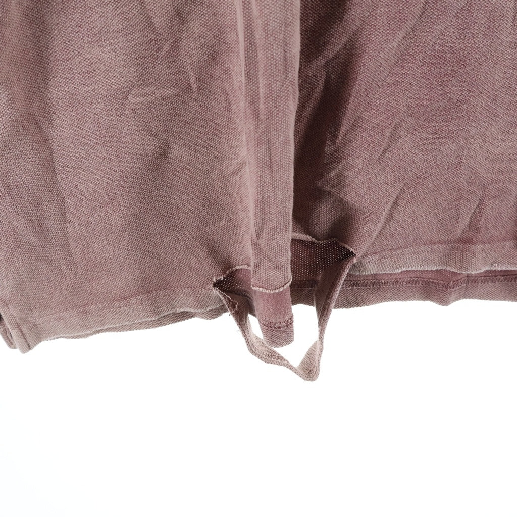 anachronorm(アナクローム) MOSS STITCH DAMAGED POCKET S/S T-S モススティッチ ダメージ加工 クルーネック半袖ポケットTシャツ カットソー ピンク AN353-D