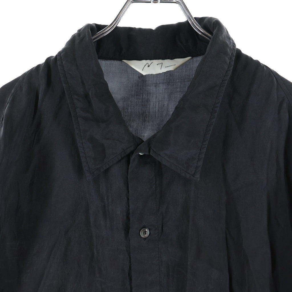 ANCELLM(アンセルム) 26SS EMBROIDERED SOUVENIR SHIRT スーベニアシャツ ブラック ANC-SH78