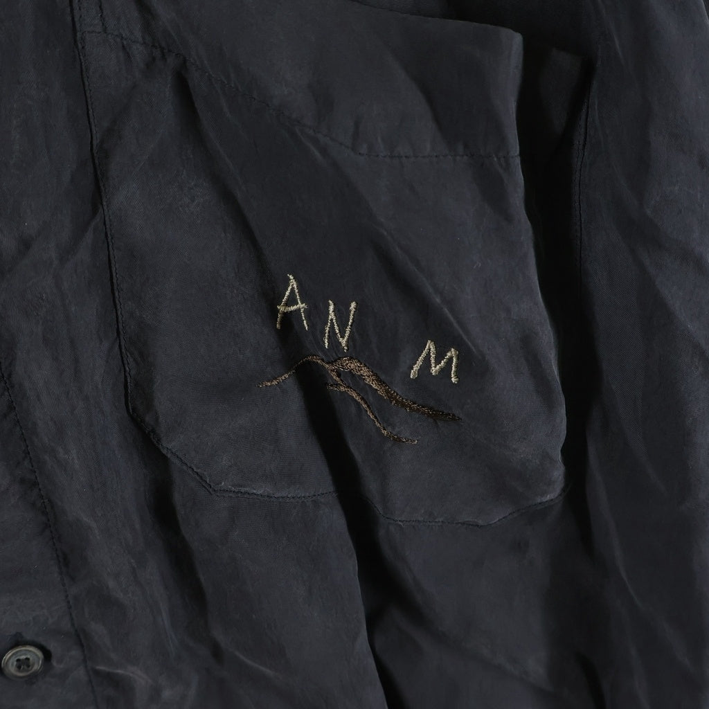 ANCELLM(アンセルム) 26SS EMBROIDERED SOUVENIR SHIRT スーベニアシャツ ブラック ANC-SH78