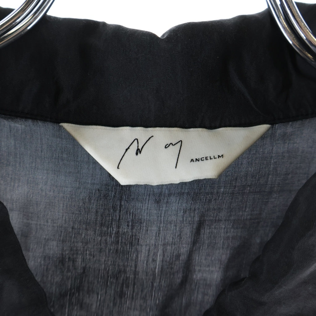 ANCELLM(アンセルム) 26SS EMBROIDERED SOUVENIR SHIRT スーベニアシャツ ブラック ANC-SH78