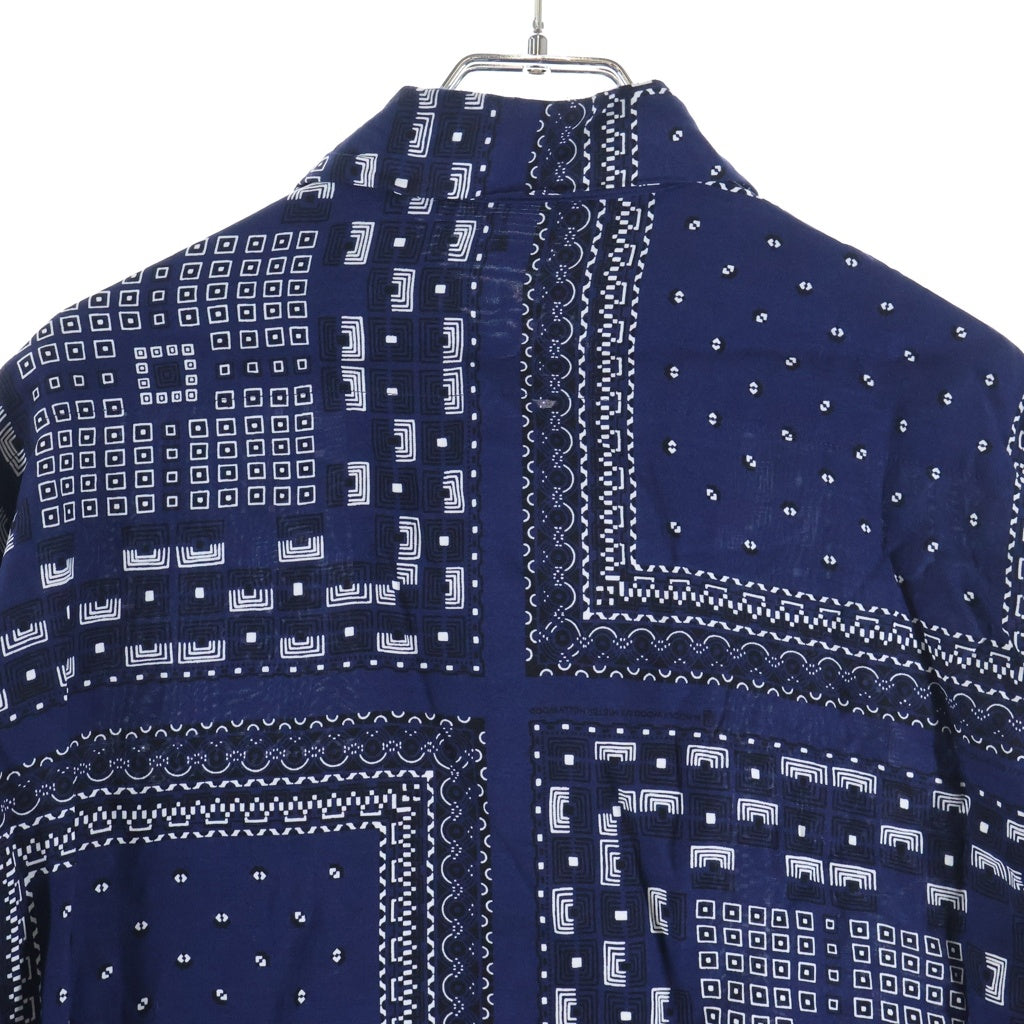 N.HOOLYWOOD(エヌハリウッド) 22AW GEOMETRIC PATTERN OPEN COLLAR LONG SLEEVE SHIRT ジオメトリック パターン オープンカラー ロングスリーブシャツ 長袖シャツ 1223-SH02-003
