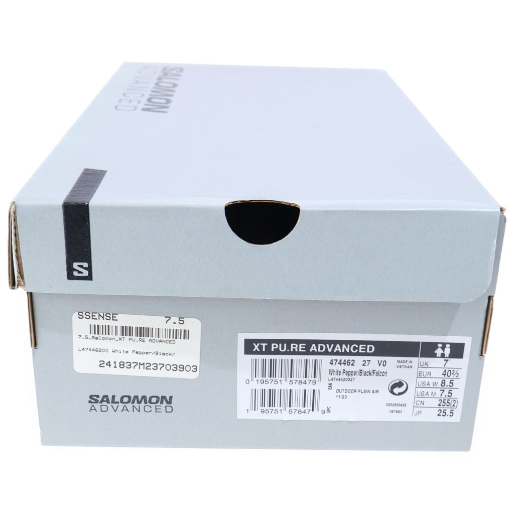 SALOMON(サロモン) XT PU.RE ADVANCED メッシュアッパー ローカットスニーカー カーキ US7.5/25.5cm 474462