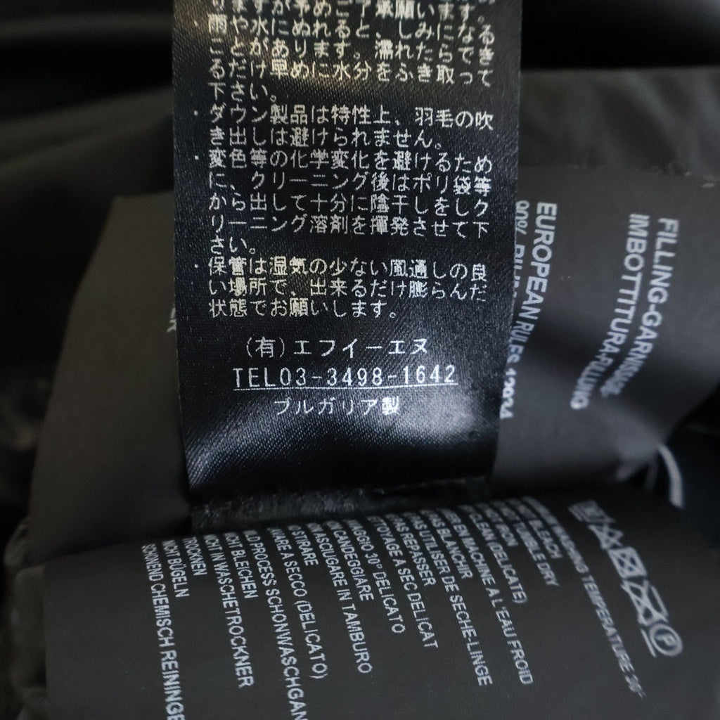 DUVETICA(デュベティカ) 19AW GERAINT ジェライント N3-B フルジップ フーデッド ミドル丈 ダウンジャケット ブラック 192-U8115920N00-12030