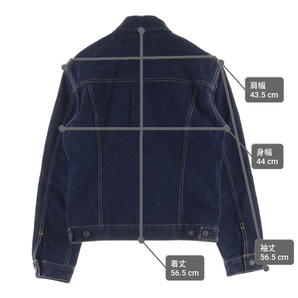THE FLAT HEAD(フラットヘッド) ウエスタンポケット 日本製 ボタンフライ デニム トラッカージャケット Gジャン インディゴ 6007W