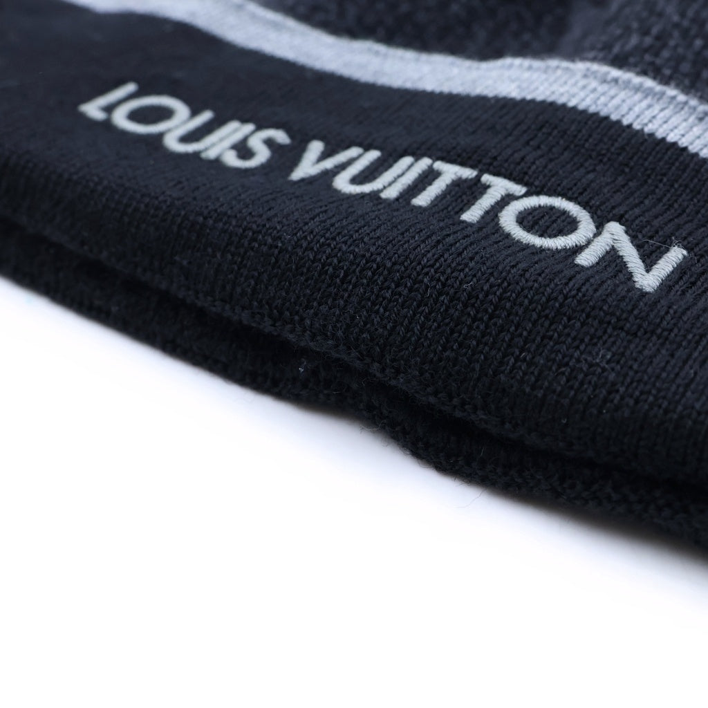 LOUIS VUITTON(ルイヴィトン) ビーニー マイ・モノグラム・エクリプス ウール ニット帽 キャップ 帽子 ブラック MY1221 M73469