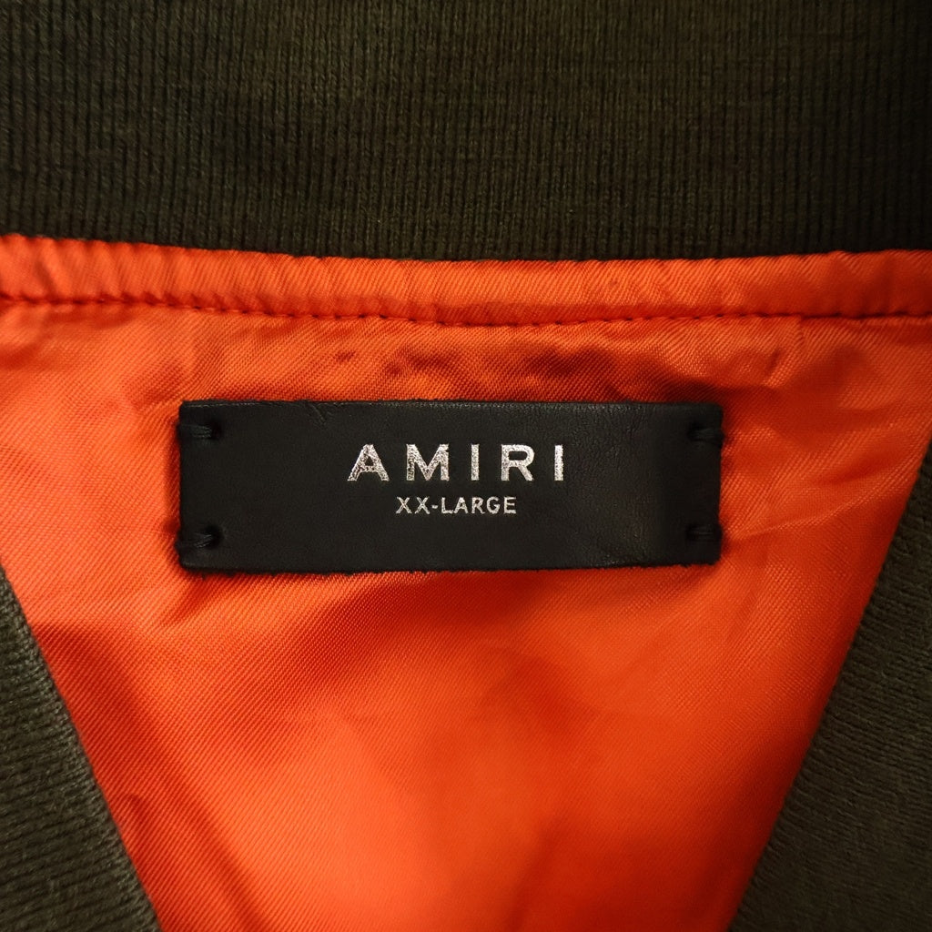 AMIRI(アミリ) BONES BOMBER JACKET スリーブボーン ミリタリー ボンバージャケット MA1 カーキ