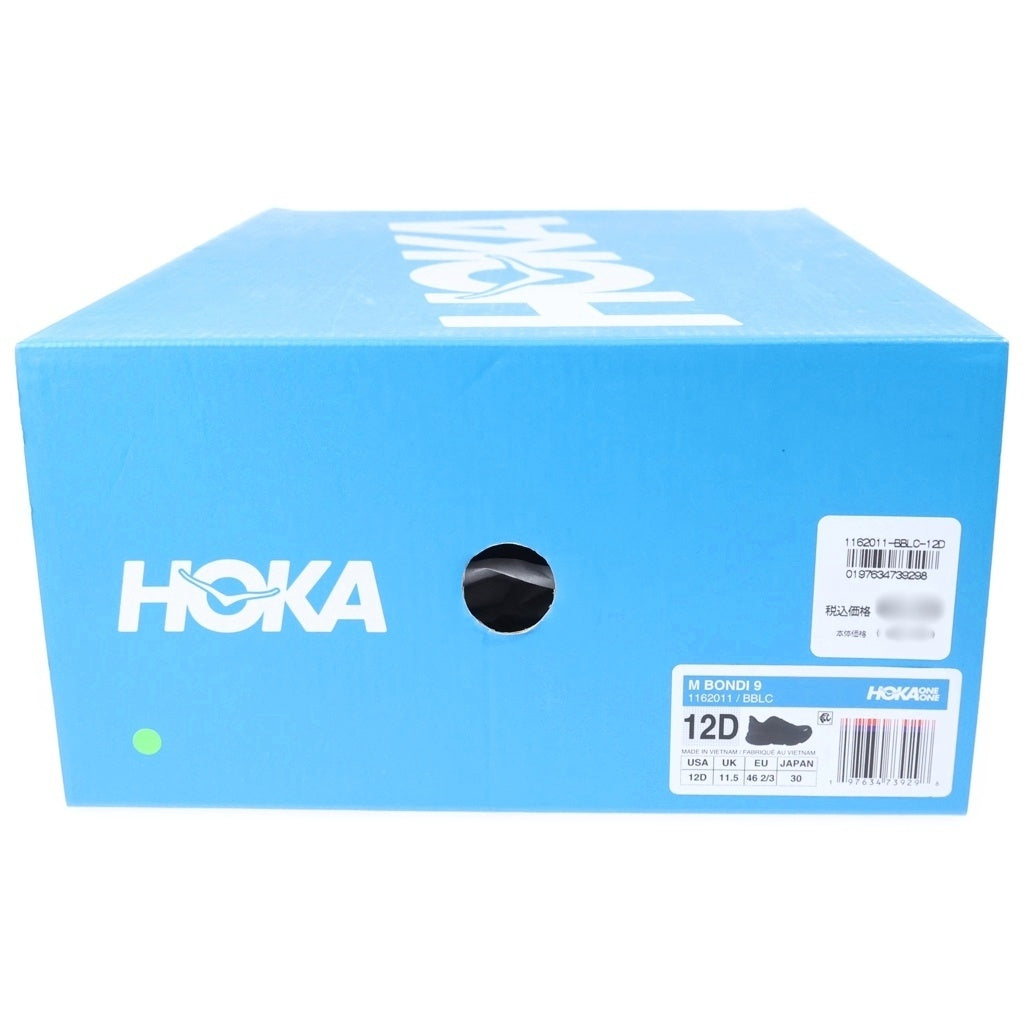 HOKA ONE ONE(ホカオネオネ) BONDI 9 ボンダイ9 ローカットスニーカー ブラック US12D/30cm 1162011