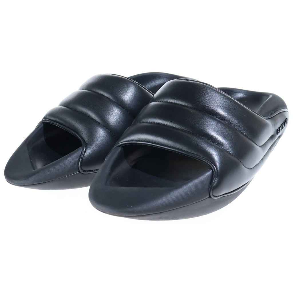 BALMAIN(バルマン) B-IT QUILTED LEATHER SLIDE SANDALS キルテッド レザー スライド シャワーサンダル ブラック AM0VL299