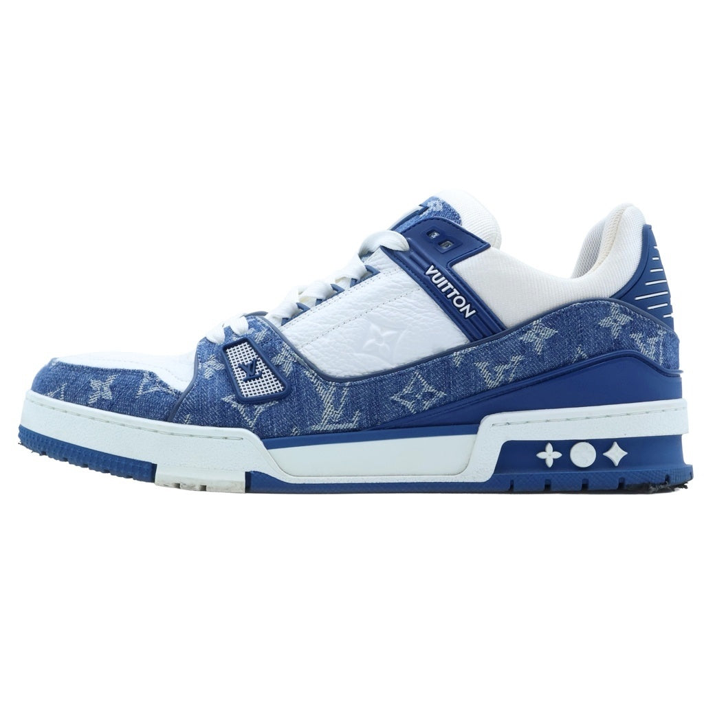 LOUIS VUITTON(ルイヴィトン) LV TRAINER LVトレイナー モノグラム デニム ローカットスニーカー インディゴ/ホワイト 1A9JGV