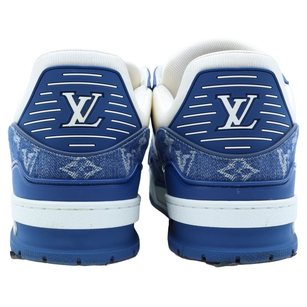 LOUIS VUITTON(ルイヴィトン) LV TRAINER LVトレイナー モノグラム デニム ローカットスニーカー インディゴ/ホワイト 1A9JGV