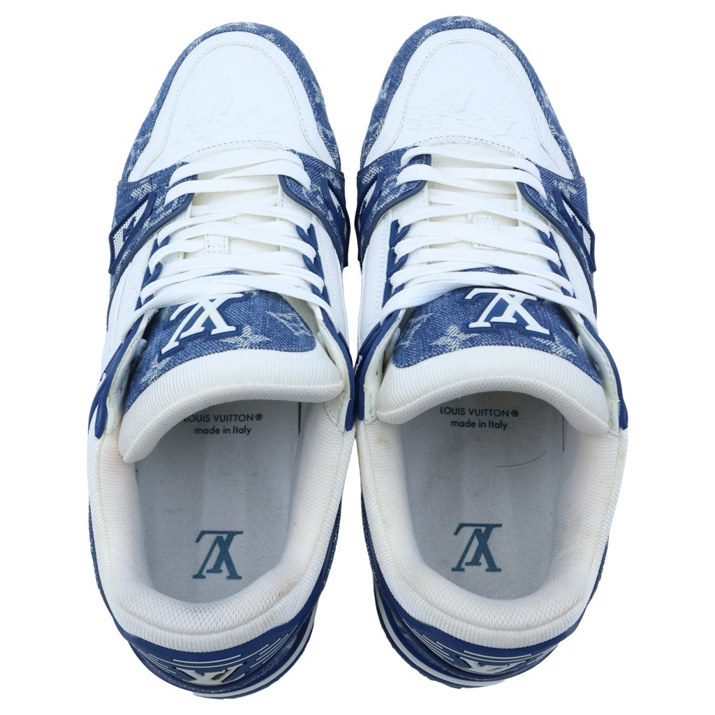 LOUIS VUITTON(ルイヴィトン) LV TRAINER LVトレイナー モノグラム デニム ローカットスニーカー インディゴ/ホワイト 1A9JGV