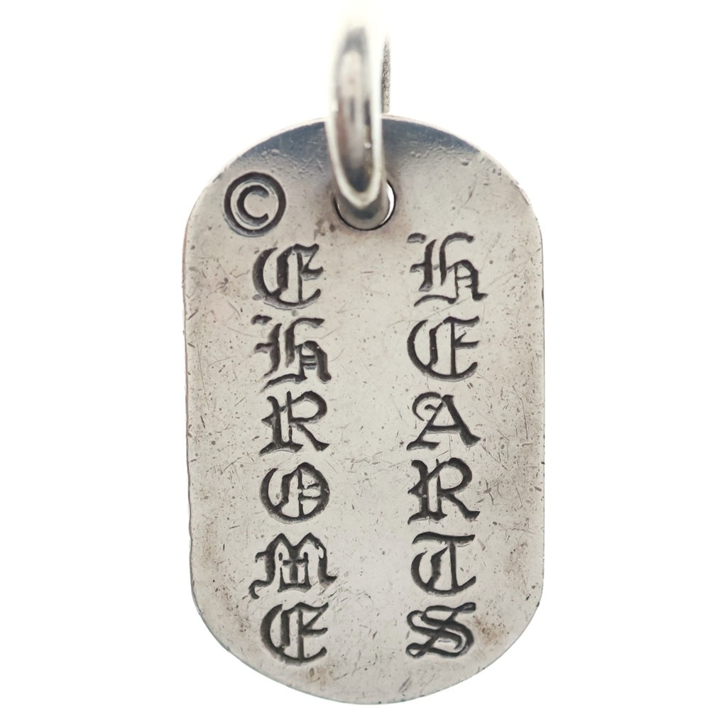 CHROME HEARTS(クロムハーツ) NYC RAISED CEM CRS DOG TAG レイズド セメタリークロス ドッグタグ ペンダントトップ シルバー