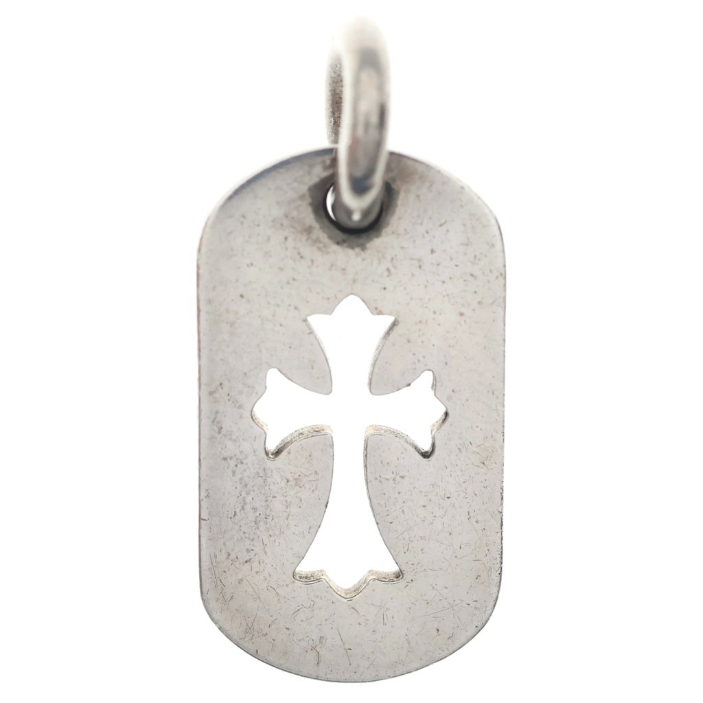 CHROME HEARTS(クロムハーツ) D TAG SML CO CRS カットアウトクロスドッグタグ スモール ペンダントトップ シルバー BCA242