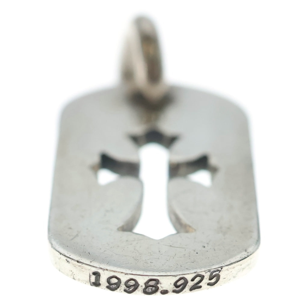 CHROME HEARTS(クロムハーツ) D TAG SML CO CRS カットアウトクロスドッグタグ スモール ペンダントトップ シルバー BCA242