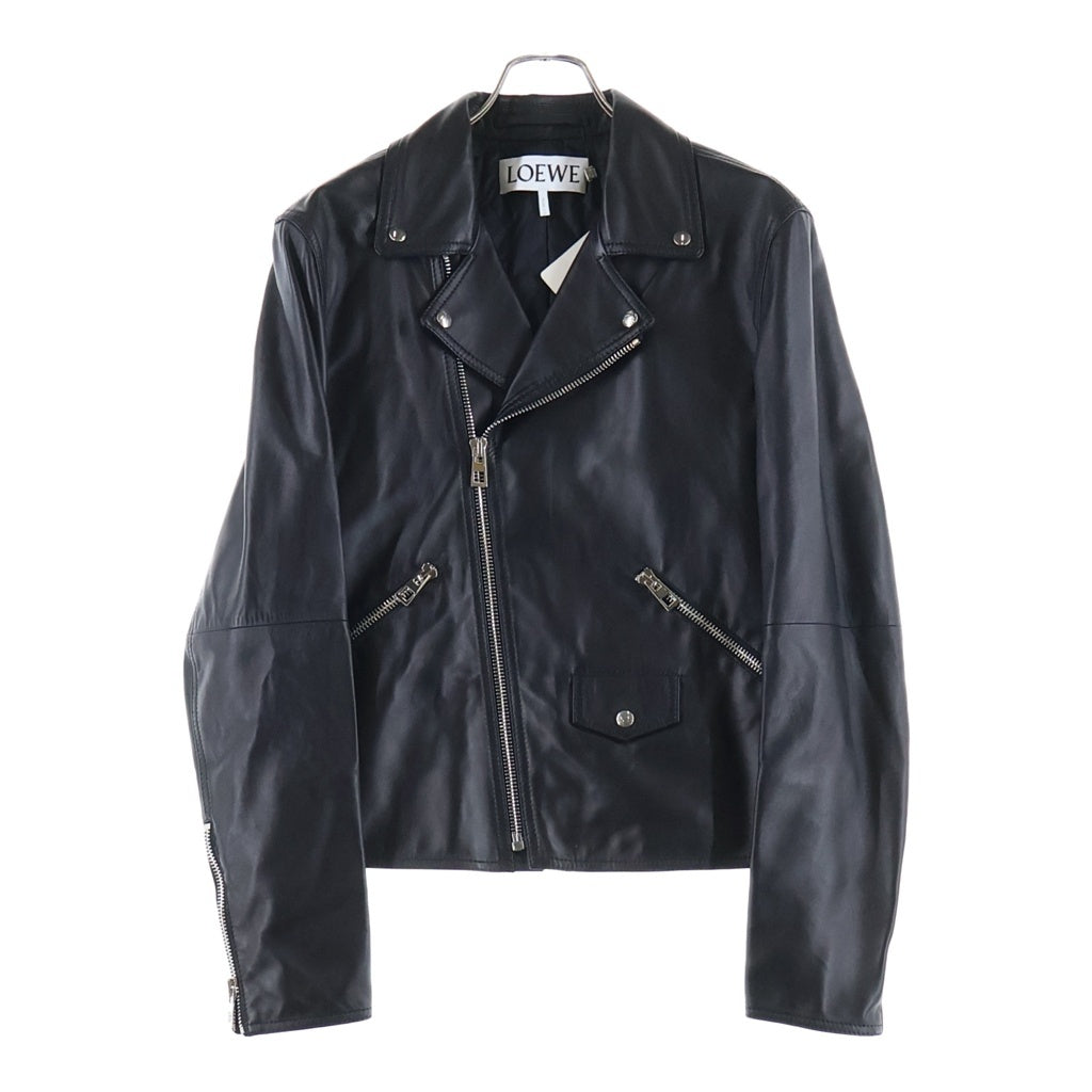 LOEWE(ロエベ) ナパ ラムスキン ダブルライダース レザージャケット ブラック H526Y19L29
