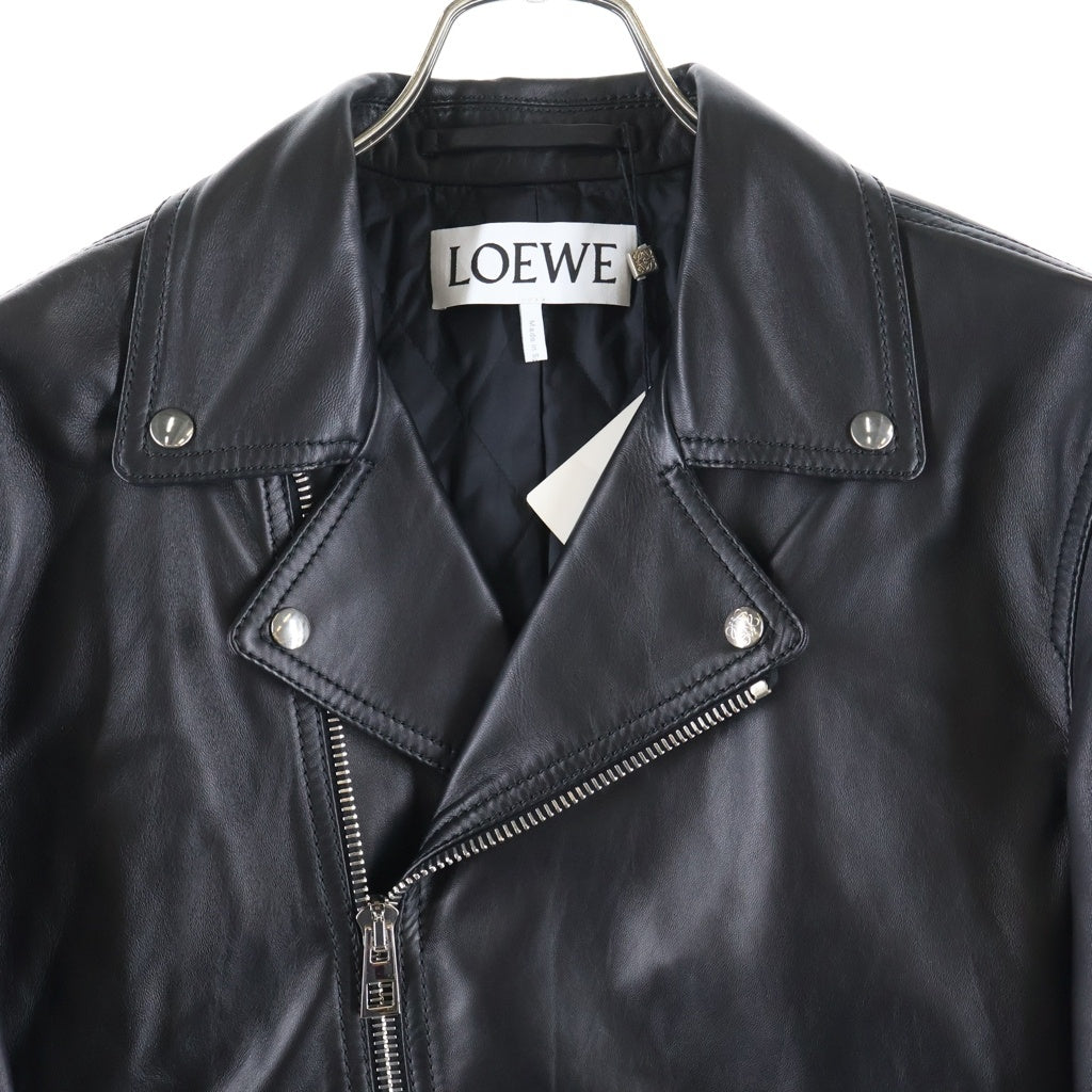 LOEWE(ロエベ) ナパ ラムスキン ダブルライダース レザージャケット ブラック H526Y19L29