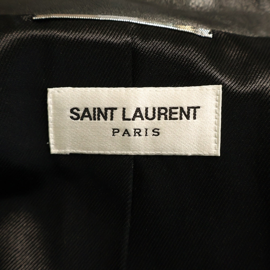 SAINT LAURENT PARIS(サンローランパリ) KEITH SINGLE RIDERS JACKET ラムスキン キース シングルライダース レザージャケット ブラック 362239 Y5YA1