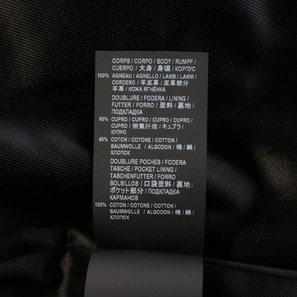 SAINT LAURENT PARIS(サンローランパリ) KEITH SINGLE RIDERS JACKET ラムスキン キース シングルライダース レザージャケット ブラック 362239 Y5YA1