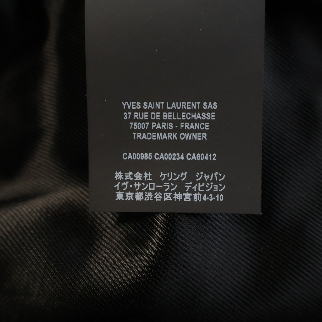 SAINT LAURENT PARIS(サンローランパリ) KEITH SINGLE RIDERS JACKET ラムスキン キース シングルライダース レザージャケット ブラック 362239 Y5YA1