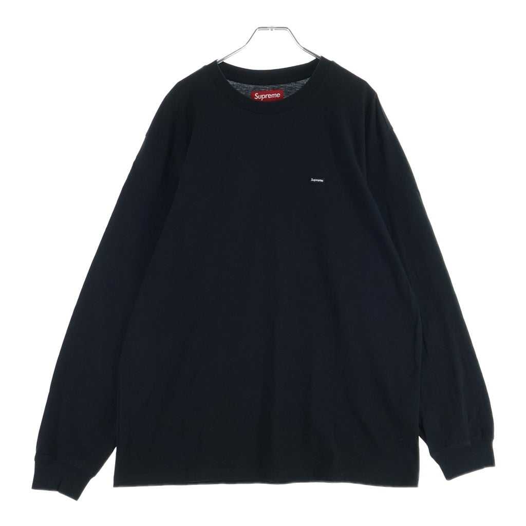 SUPREME(シュプリーム) 25SS Small Box L/S Tee スモールボックスロゴ クルーネック長袖Tシャツ カットソー ブラック