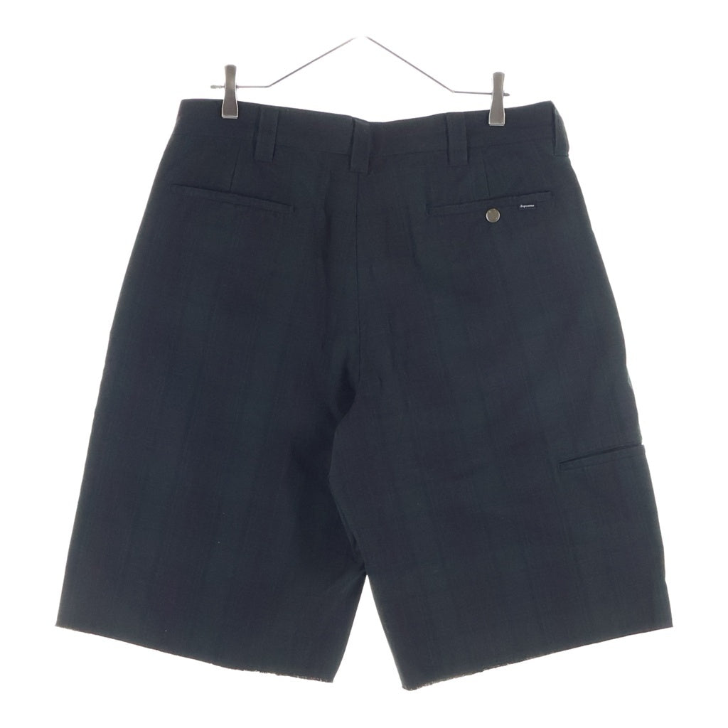 SUPREME(シュプリーム) 26SS Work Short Black Plaid チェック柄 コットン スモールボックスロゴ ワーク ショートパンツ グリーン/ブラック
