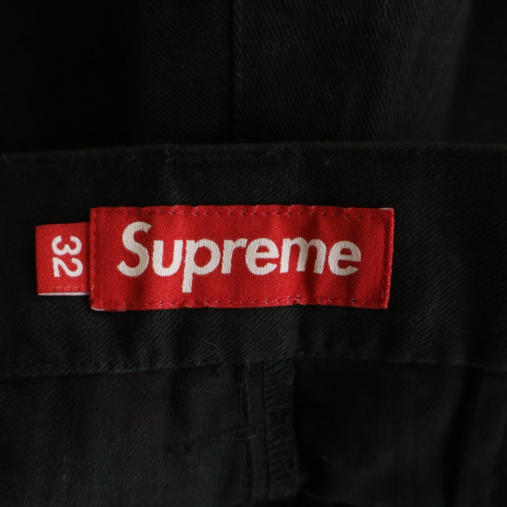 SUPREME(シュプリーム) 26SS Work Short Black Plaid チェック柄 コットン スモールボックスロゴ ワーク ショートパンツ グリーン/ブラック