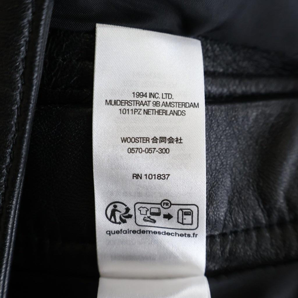 SUPREME(シュプリーム) 26SS Leather Double Knee Painter Short ラムレザー ダブルニー ペインター ハーフパンツ ブラック