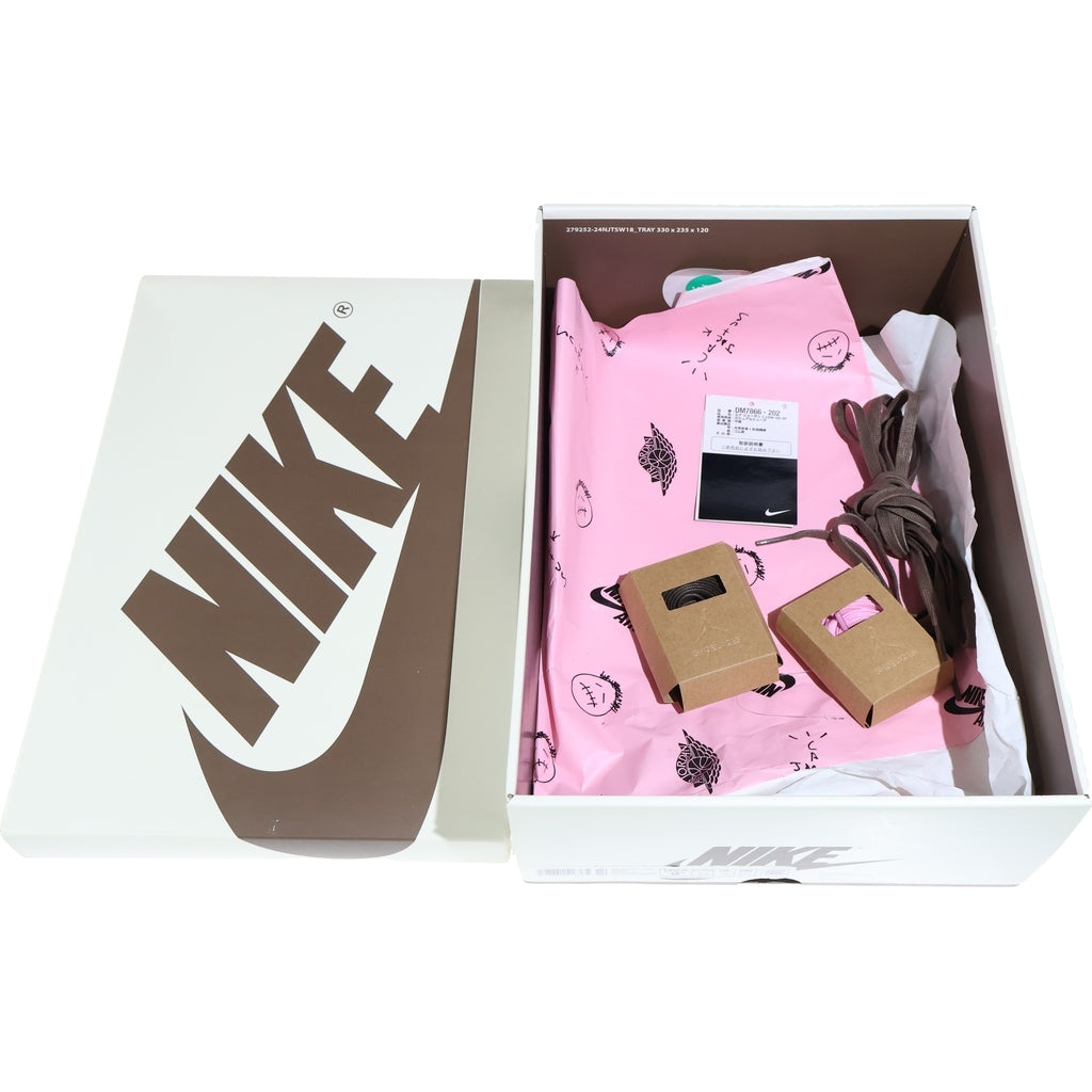 NIKE(ナイキ) ×TRAVIS SCOTT AIR JORDAN 1 LOW OG SP トラヴィススコット エアジョーダン1 ローカットスニーカー ブラウン US9.5/27.5cm DM7866-202