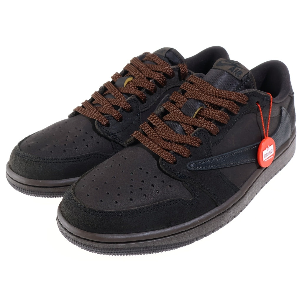 NIKE(ナイキ) ×TRAVIS SCOTT AIR JORDAN 1 LOW OG SP トラヴィススコット エアジョーダン1 ローカットスニーカー ブラウン US9.5/27.5cm DM7866-202