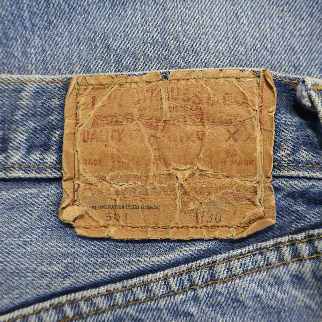 Levi's(リーバイス) 70S VINTAGE 501 ヴィンテージ 66後期 ボタン裏6 スモールe ボタンフライデニムパンツ インディゴ