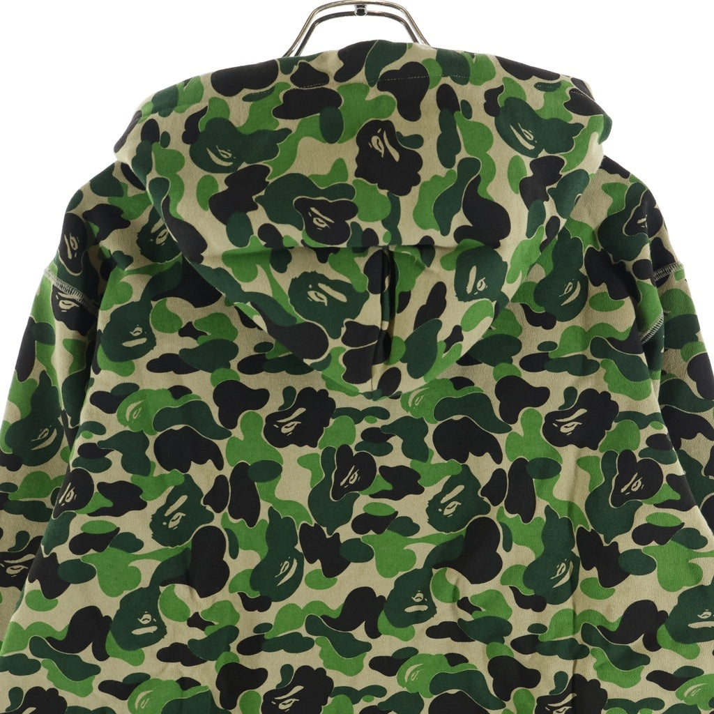 A BATHING APE(アベイシングエイプ) 18SS ×UNDEFEATED ABC COLLEGE PULLOVER HOODIE アンディフィーテッド ABCカモ フロントカレッジロゴ プルオーバースウェットパーカー グリーン 1E23114908